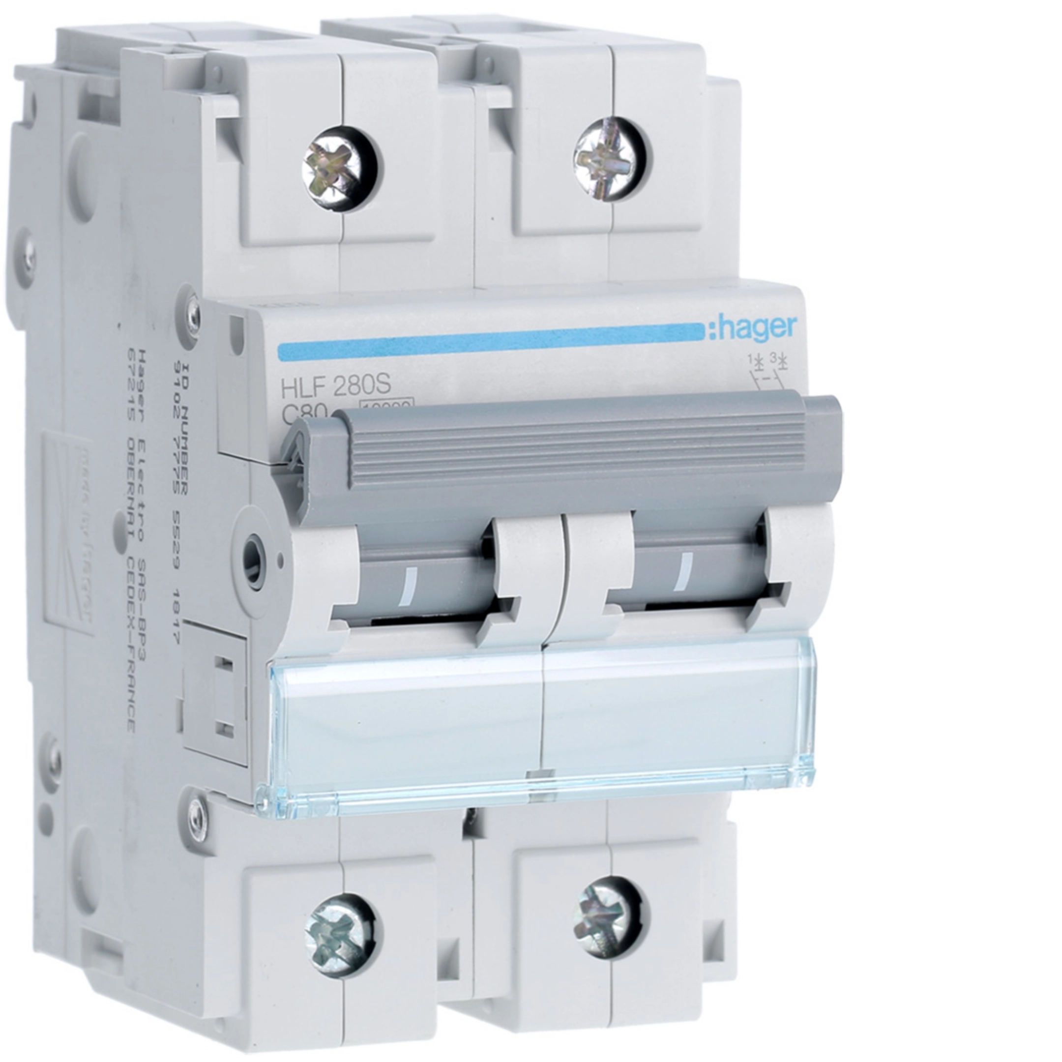 [HLF280S] 80A 2P 10KA C-CURVE MCB