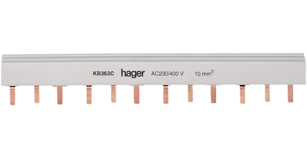 [KB363C] 3P 63A INSULATED BUSBAR FOR MCBs