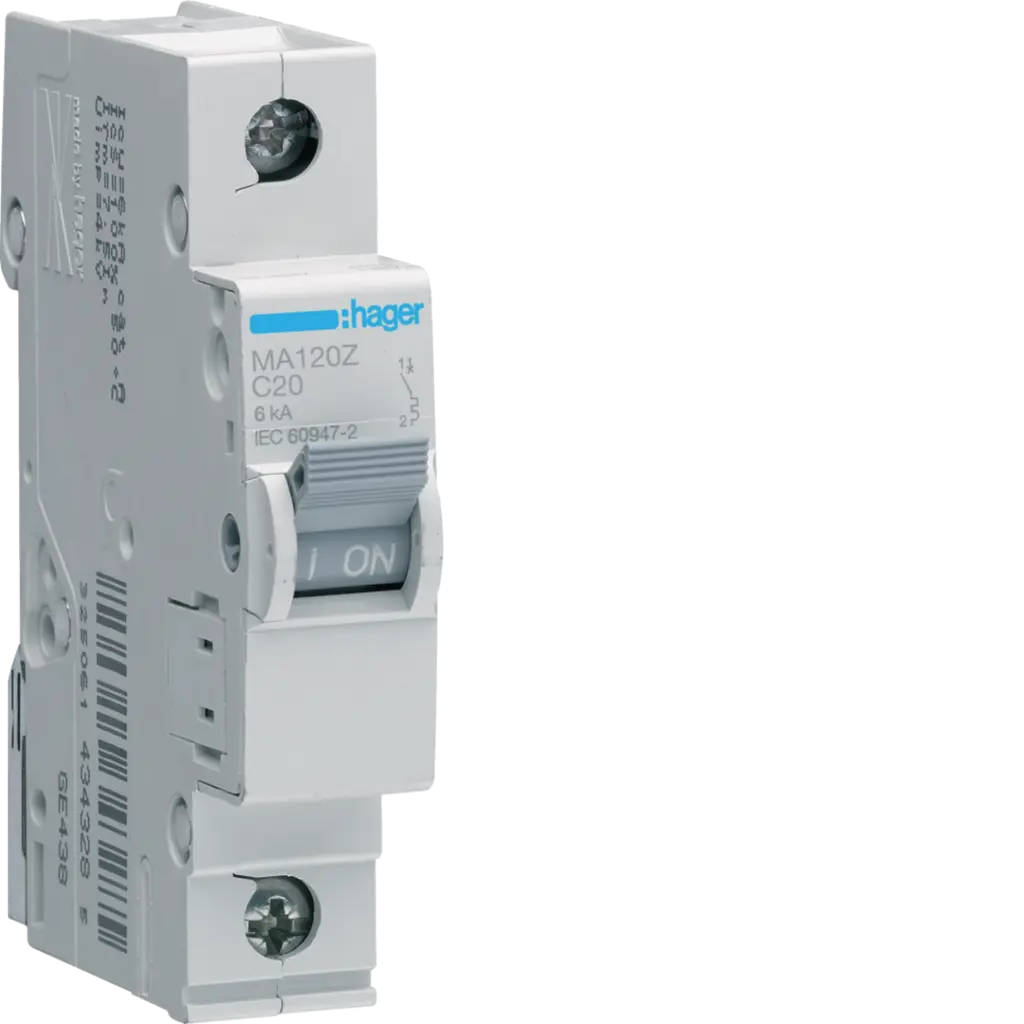 20A 1P 6kA C-CURVE MCB