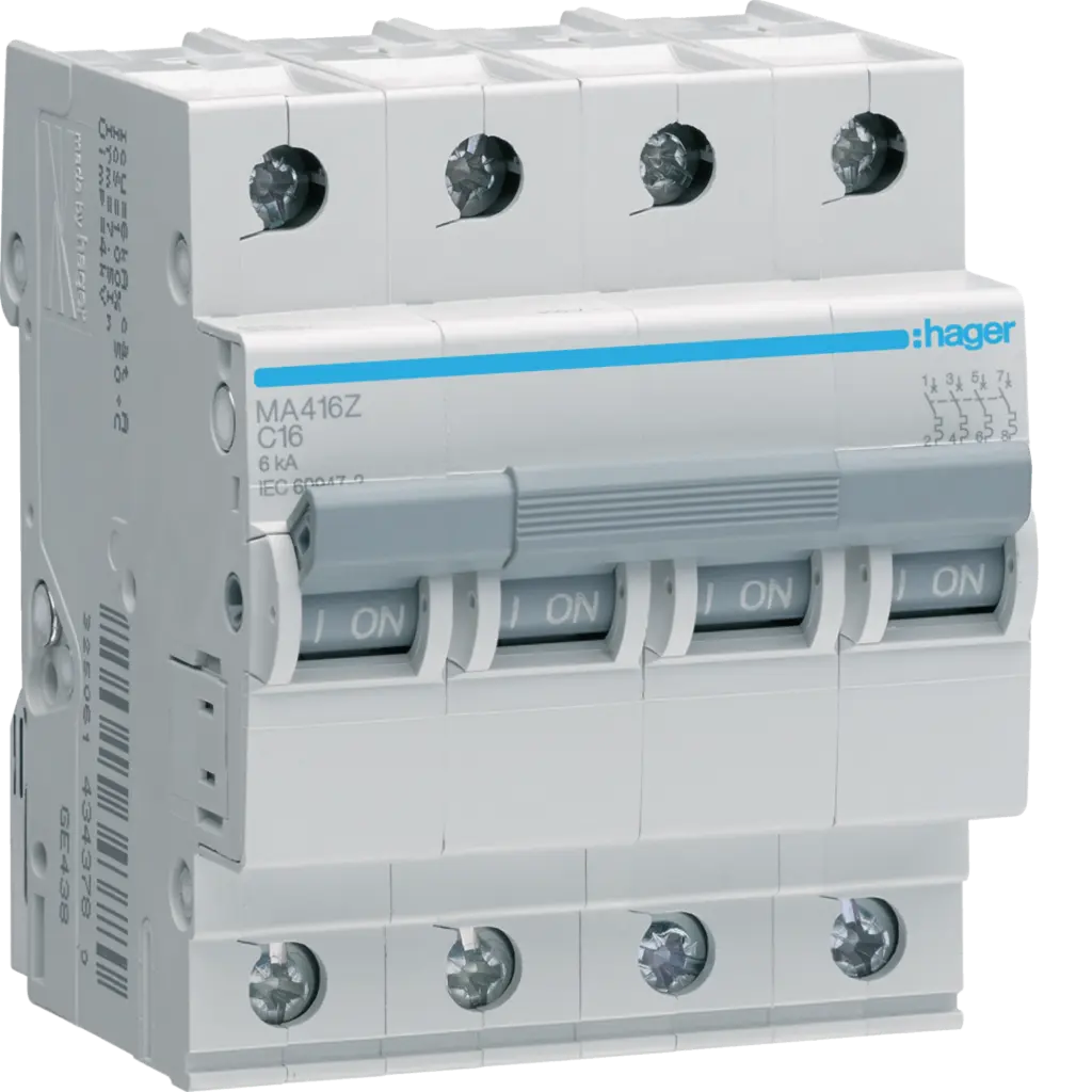 [MA450Z] 50A 4P 6kA C-CURVE MCB