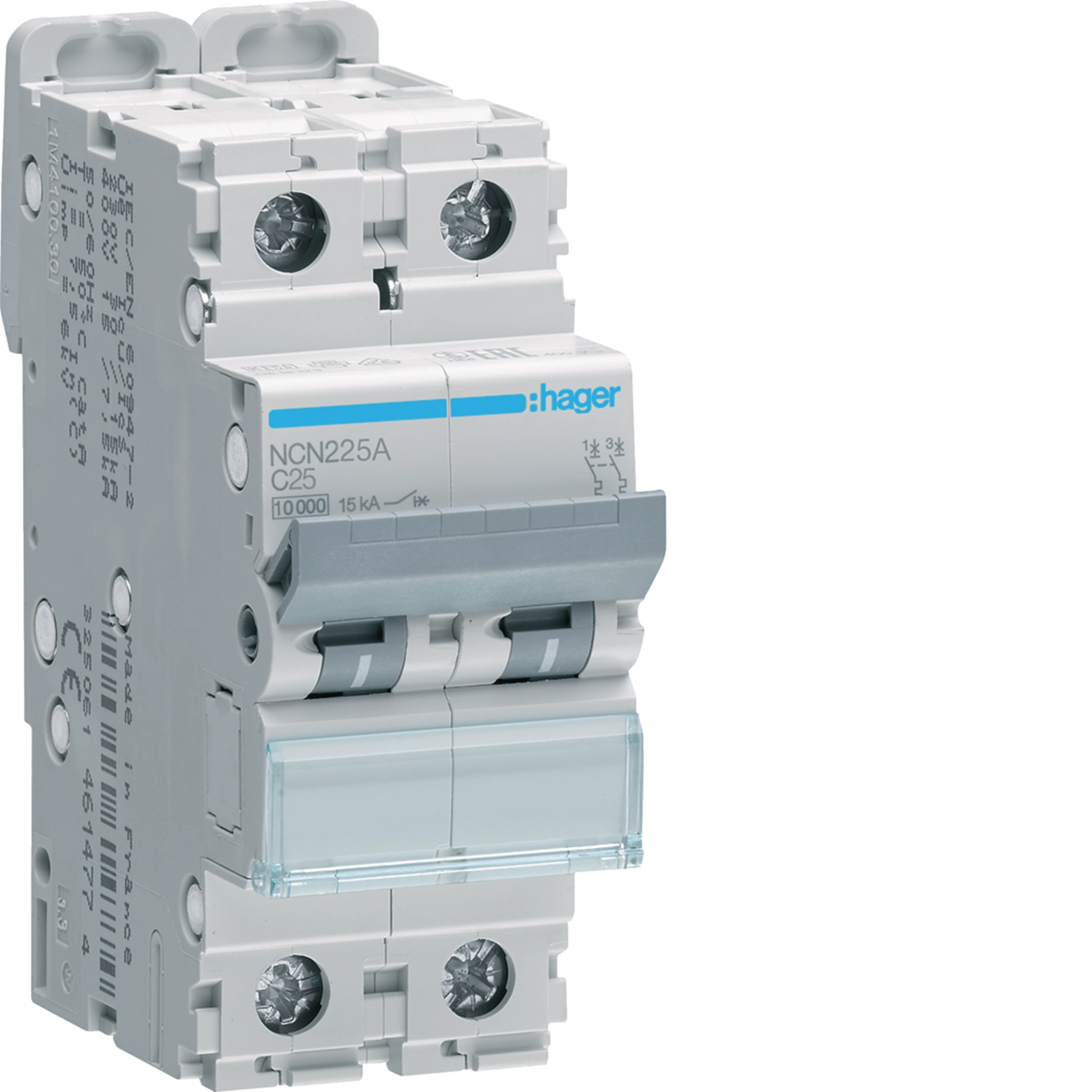 25A 2P 15KA C-CURVE MCB