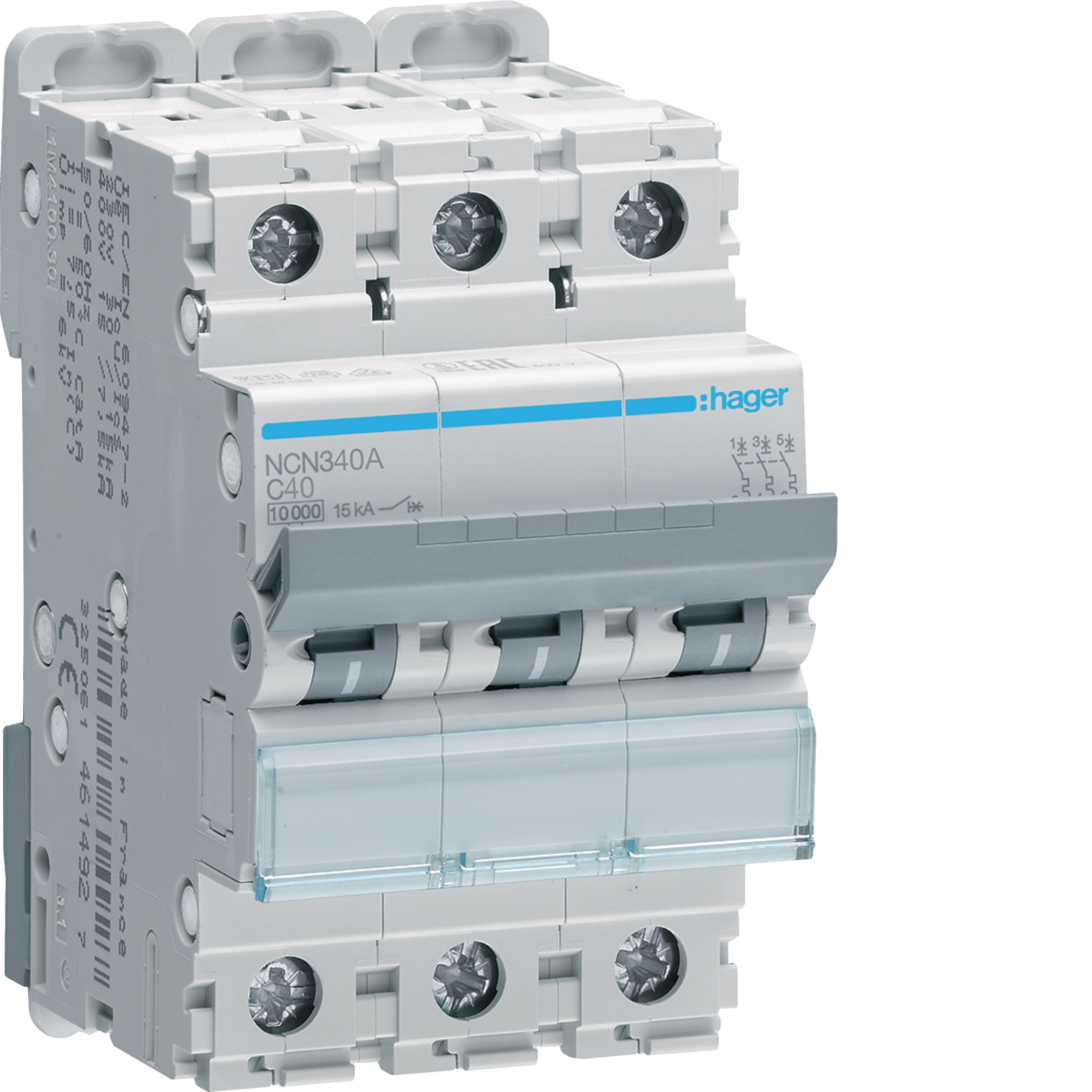 40A 3P 15KA C-CURVE MCB