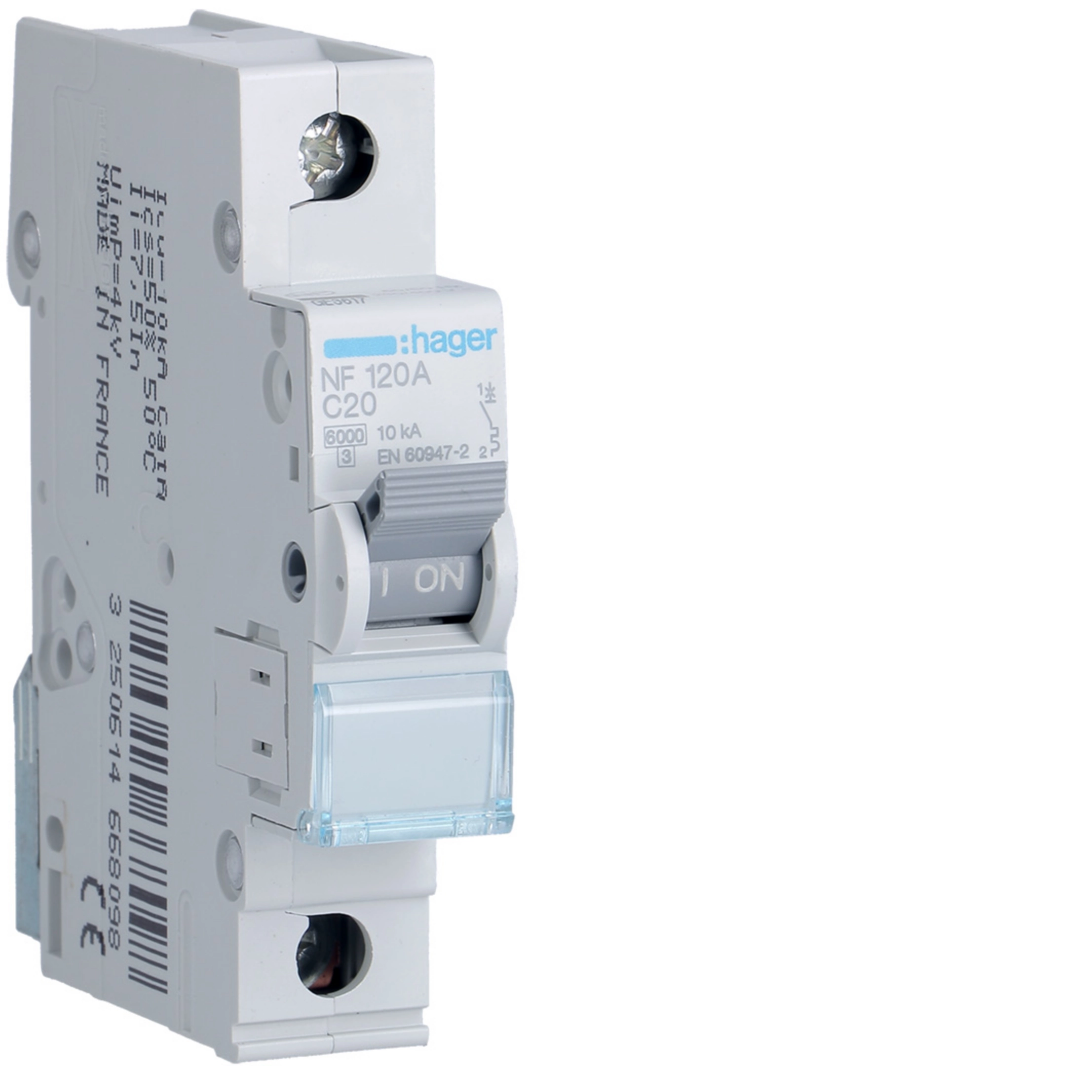 [NF120A] 20A 1P 10KA C-CURVE MCB