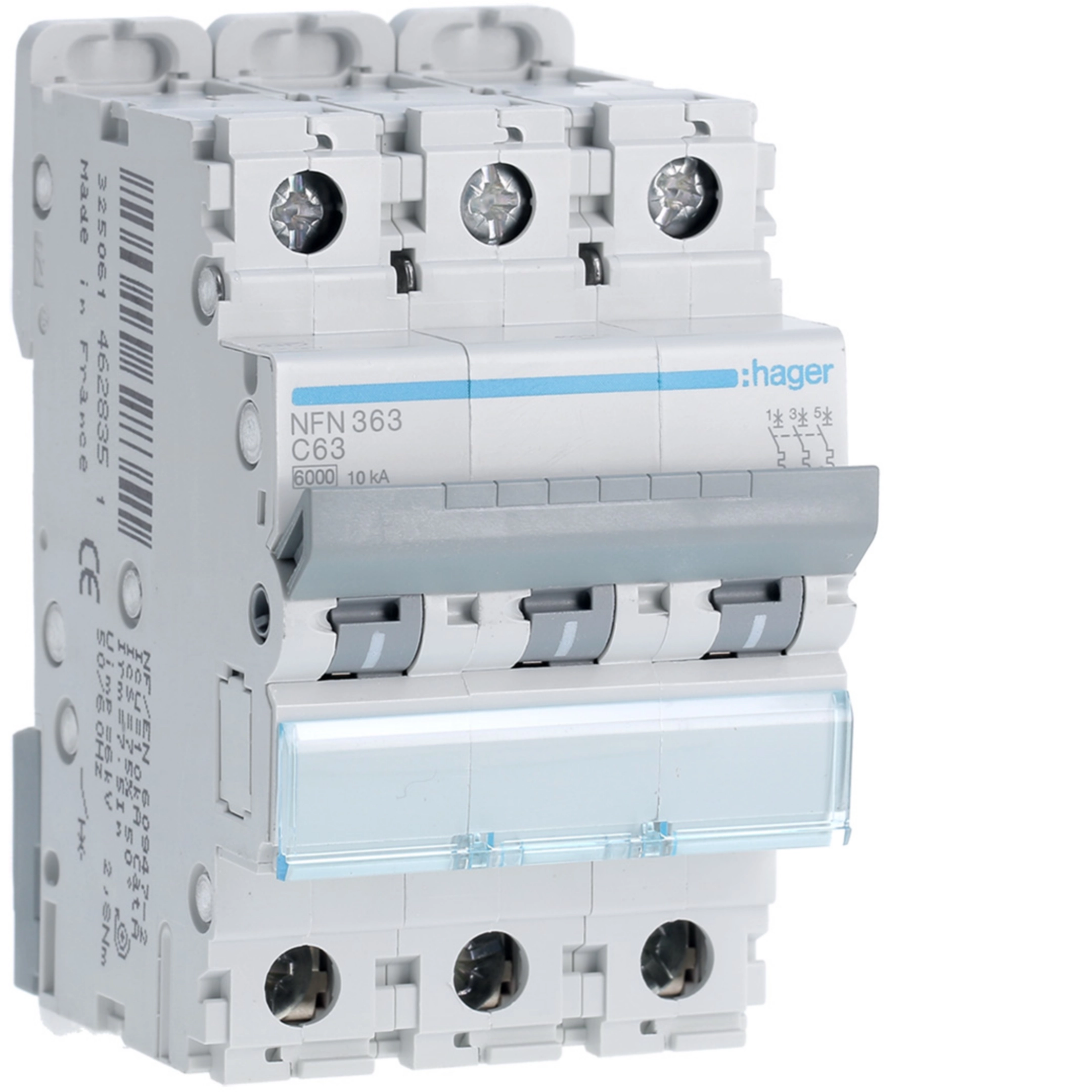 [NFN363] 63A 3P 10KA C-CURVE MCB