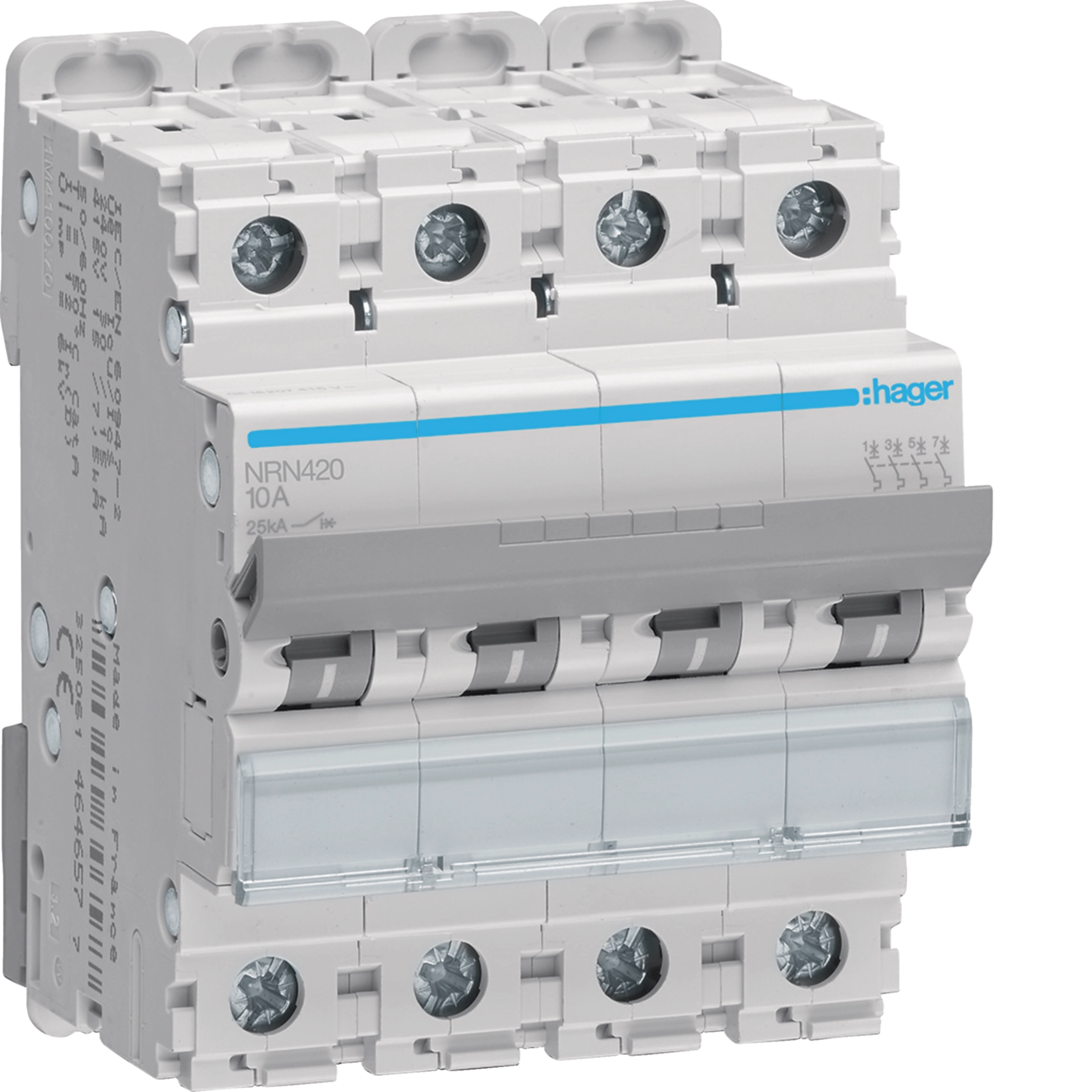 20A 4P 25KA C-CURVE MCB