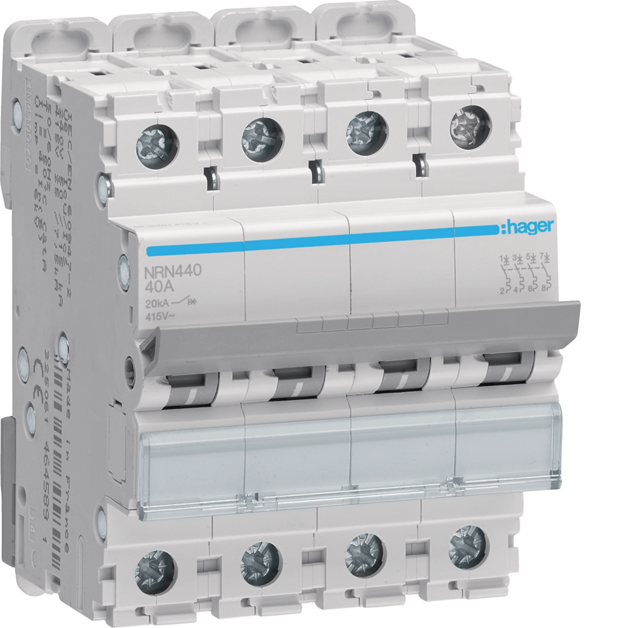 40A 4P 20KA C-CURVE MCB