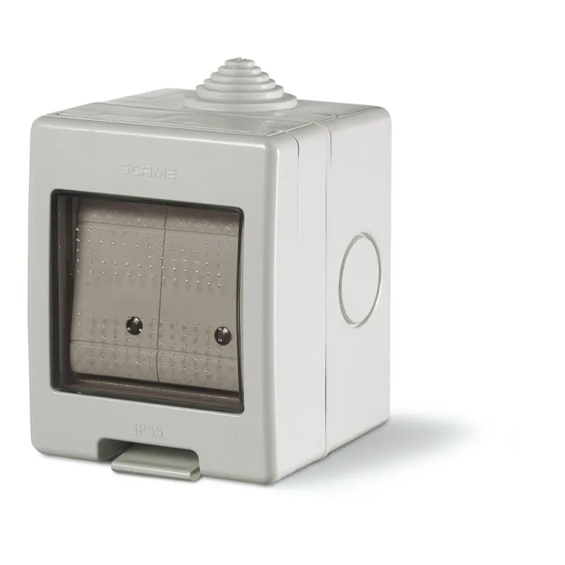16A 2x1P IP55 SURFACE MNT SWITCH