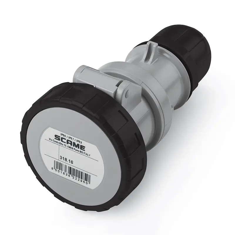 [318.16476] 16A 3P+N+E IP67 COUPLER (7h)