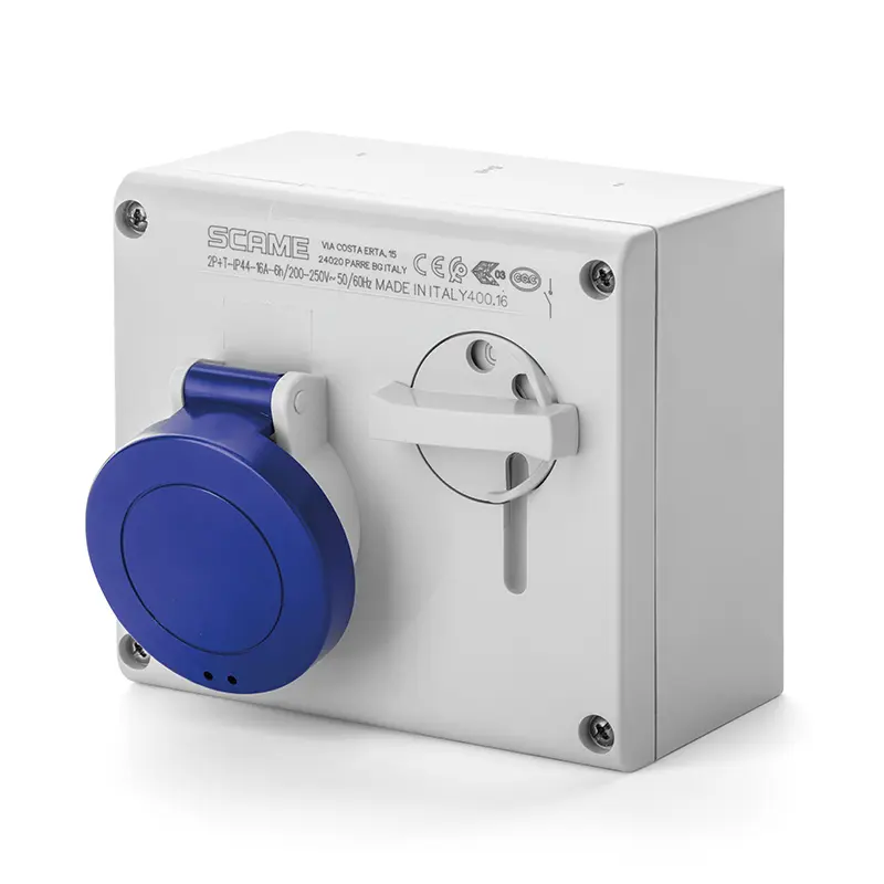 32A 2P+E SURF IP54 SWITCH SOCKET