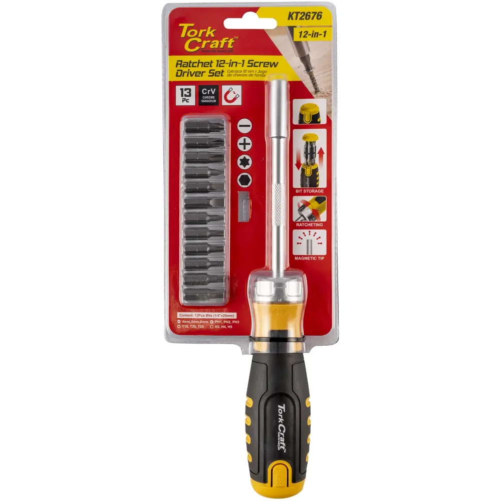 Ratchet Screw Driver set 12 in one