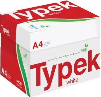 Typek A4 Paper 80grams 5x Reams Paper Box