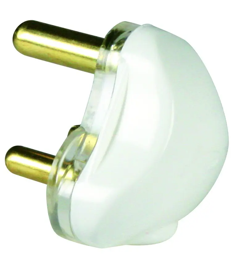 16A WHITE CHUBBY PLUG TOP