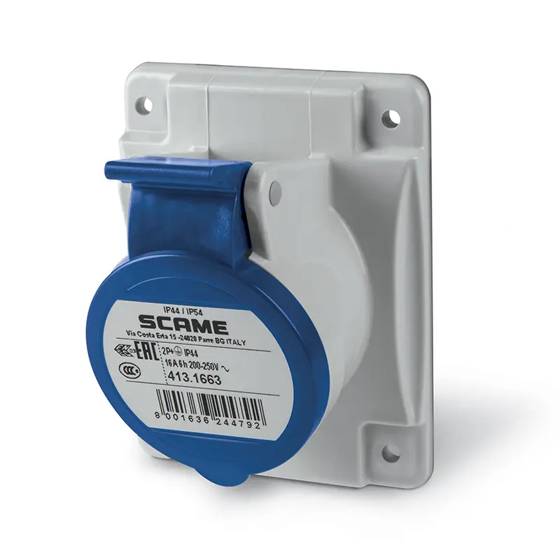 Optima IP54 Flush Mount Angled Socket Outlet