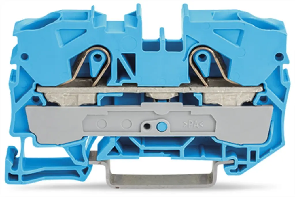 [2010-1204] Wago 10mm 2-wire through connector Blue