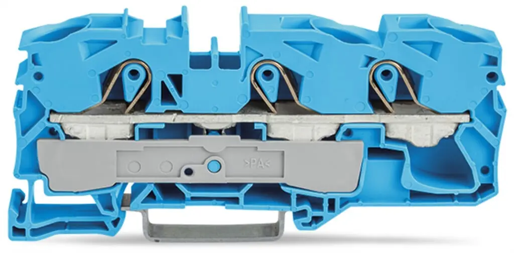 [2016-1304] Wago 16mm 3-wire through connector Blue