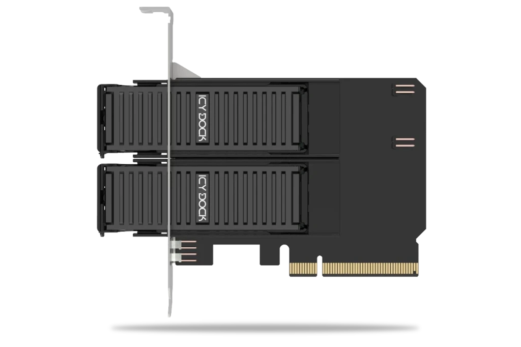 [AC-I312M4P] Icydock 312M4P 2x m.2->pcie4x4