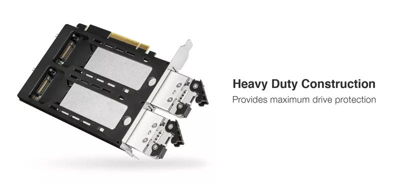 [AC-I842MP] Icydock mb842MP 2x m.2->pcie44