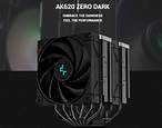 [CC-DAK620-Z] DeepCool AK620 Zero Dark - 120mm Dual Tower CPU Air Cooler , Black