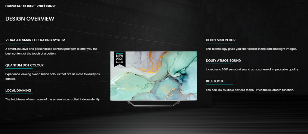 *Hisense n55U7QF 55" uhd