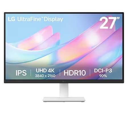 LG UltraFine 27US500 - 27", 3840x2160 IPS 60Hz, 1xDP + 2xHDMI, White