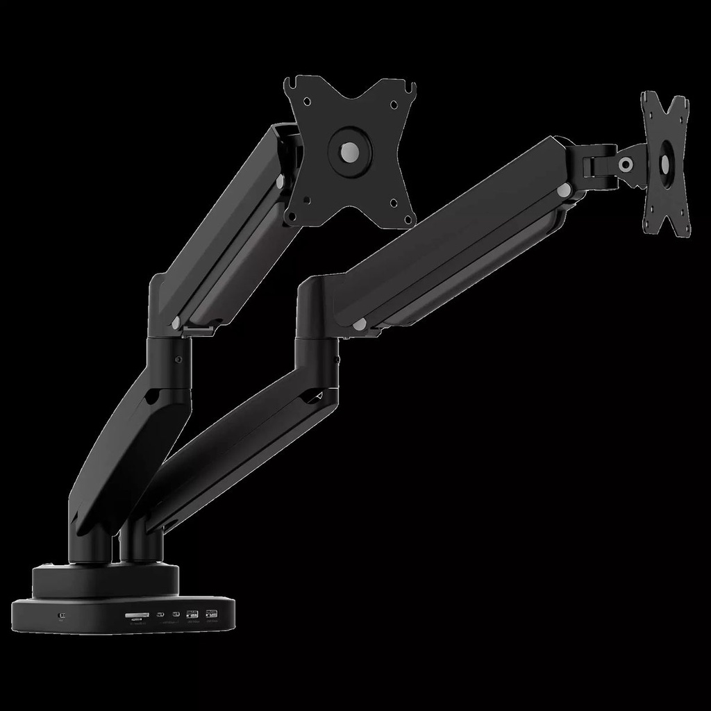 J5Create - JTSA302 Ergonomic Dual-Monitor Mount with Docking Station