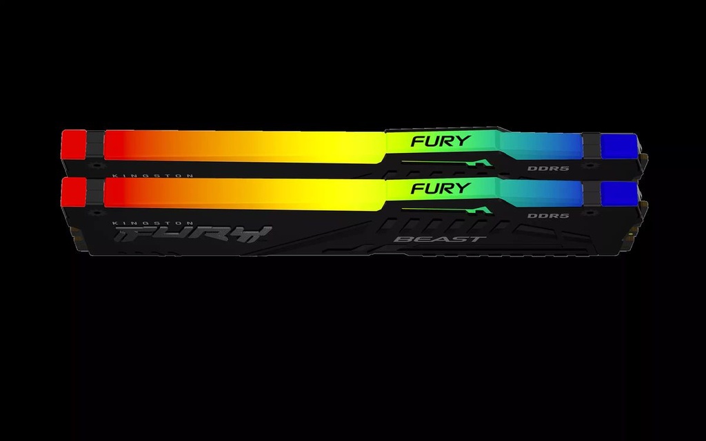 Kingston Fury Beast RGB - 32GB x2 (64GB) , DDR5-6000MT/s , CL36 , Black