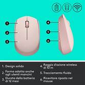 Logitech M171 Pink c/less