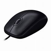 Logitech M90 Wired Mouse Black - 1000 DPI, 3 Buttons