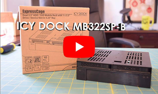 Icydock 322 -2x2.5+1x3.5->5.25