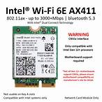 Intel Wifi6e AX411X m.2 key-e