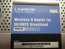 [NE-LWRT54G] Linksys WRT54G3G WIRELESS ROU?