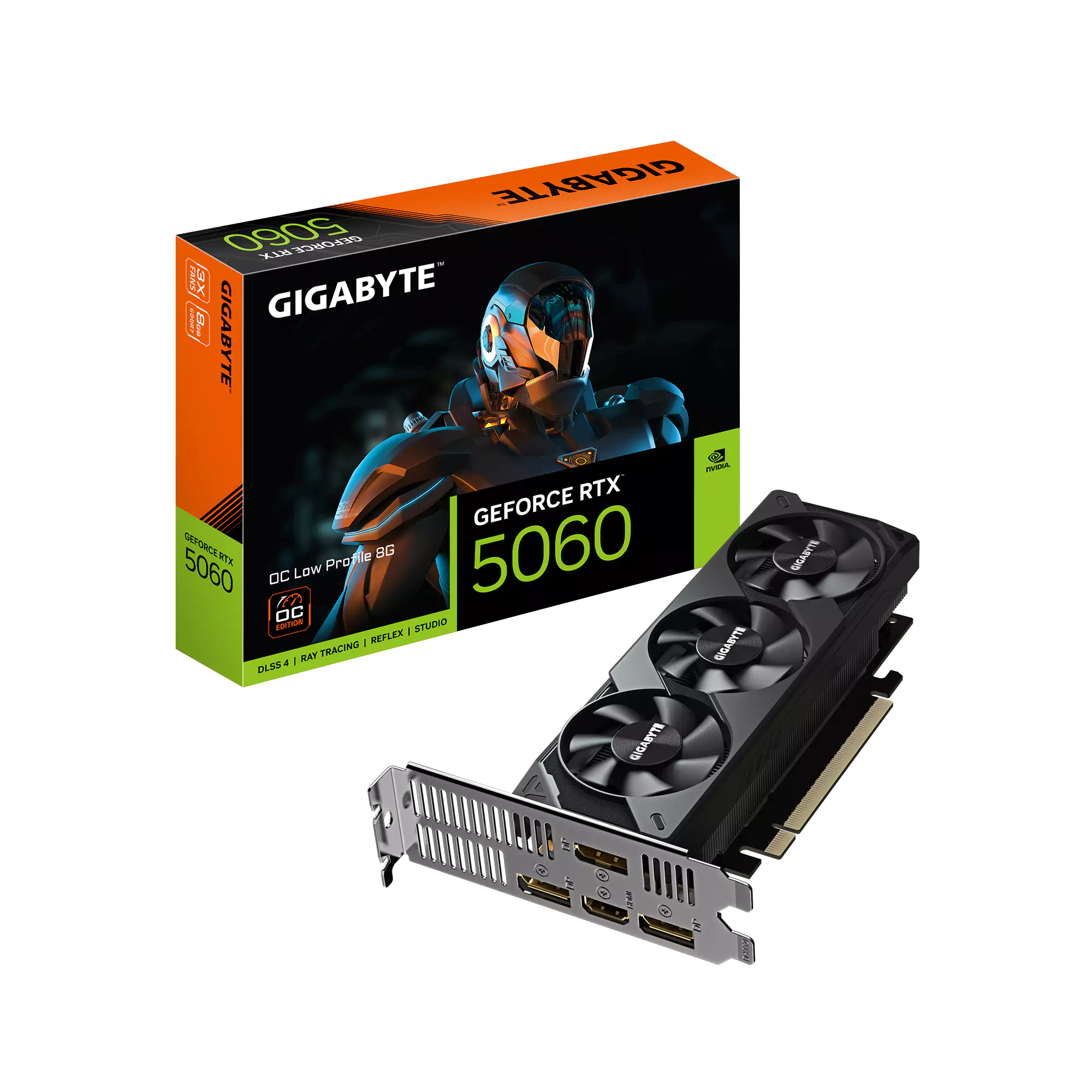 Gigabyte RTX 5060 Low Profile OC 8GB GDDR7 Graphics Card