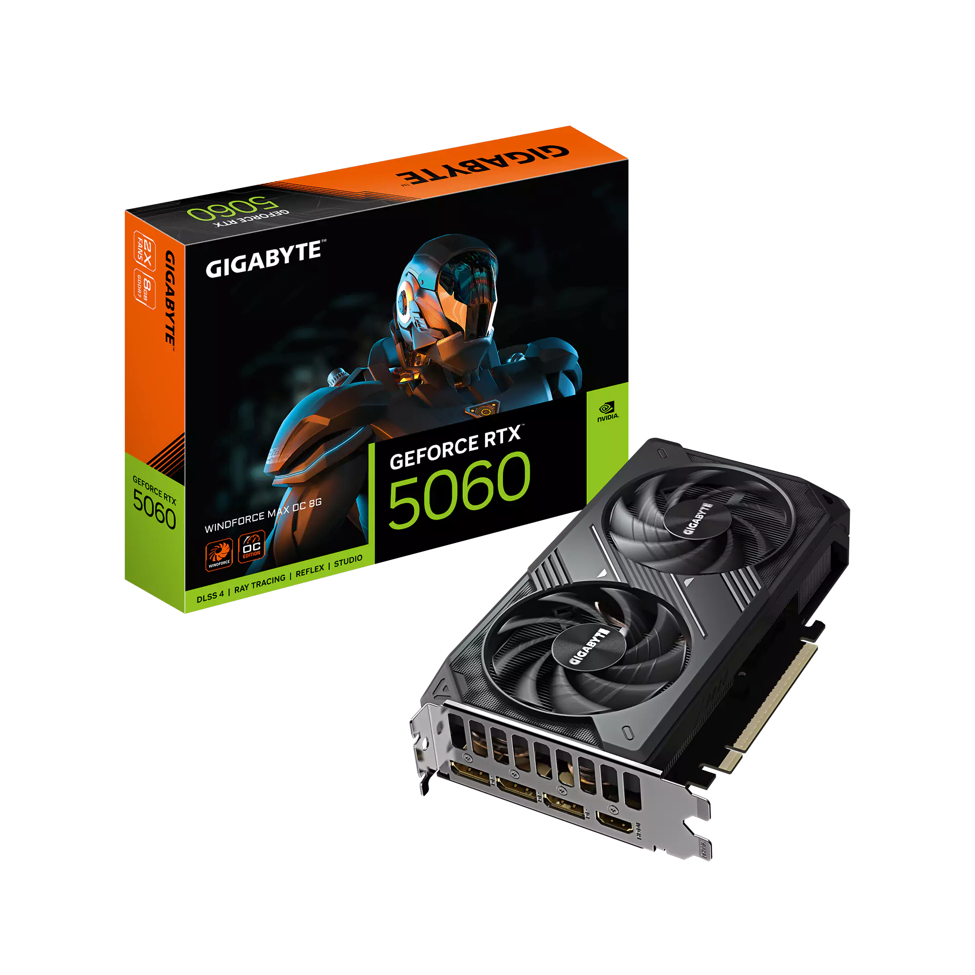 [SC-G5060-WOM] Gigabyte RTX 5060 Windforce OC Max 8GB GDDR7 Graphics Card