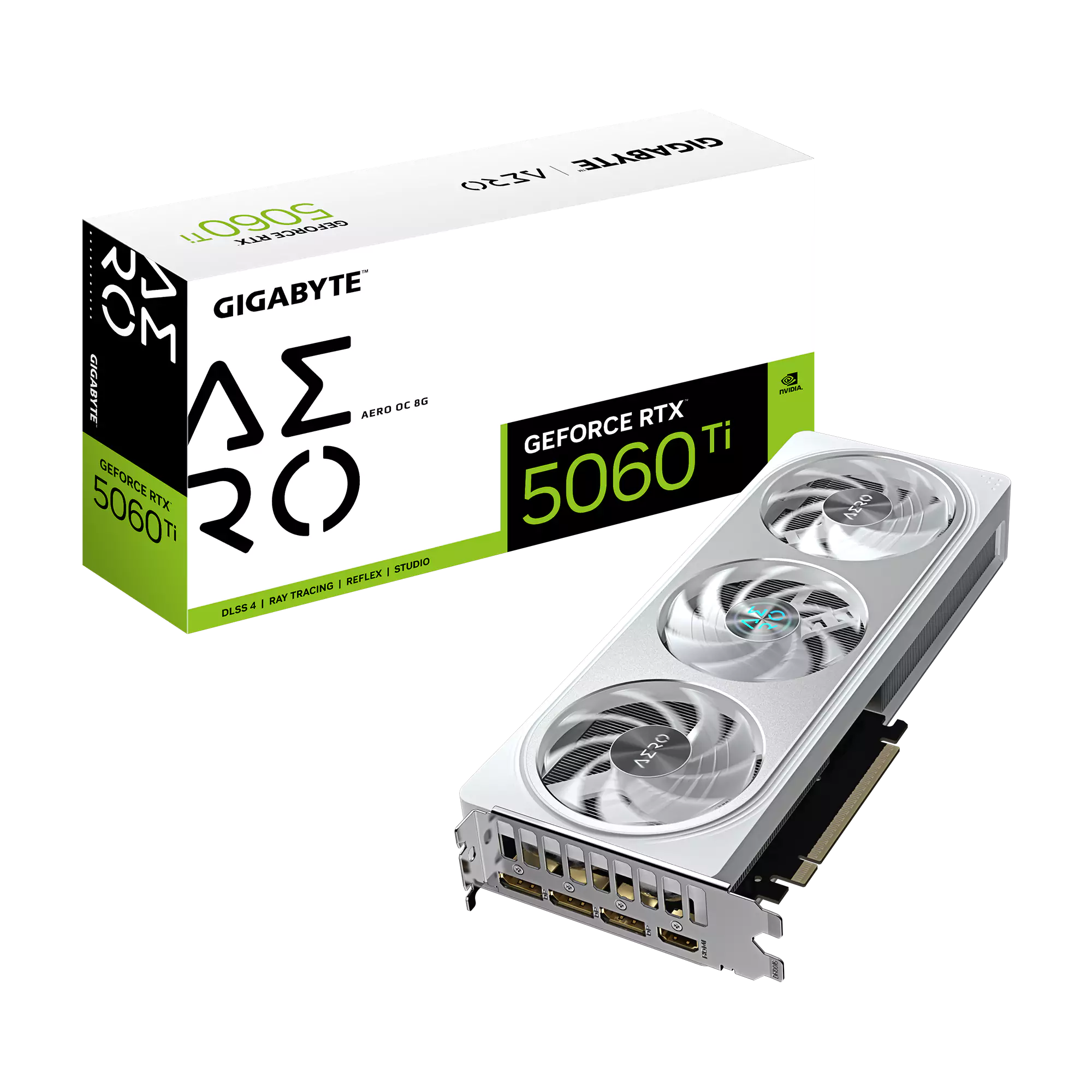 [SC-G5060TI8-AO] Gigabyte RTX 5060 Ti Aero OC 8GB GDDR7 Graphics Card