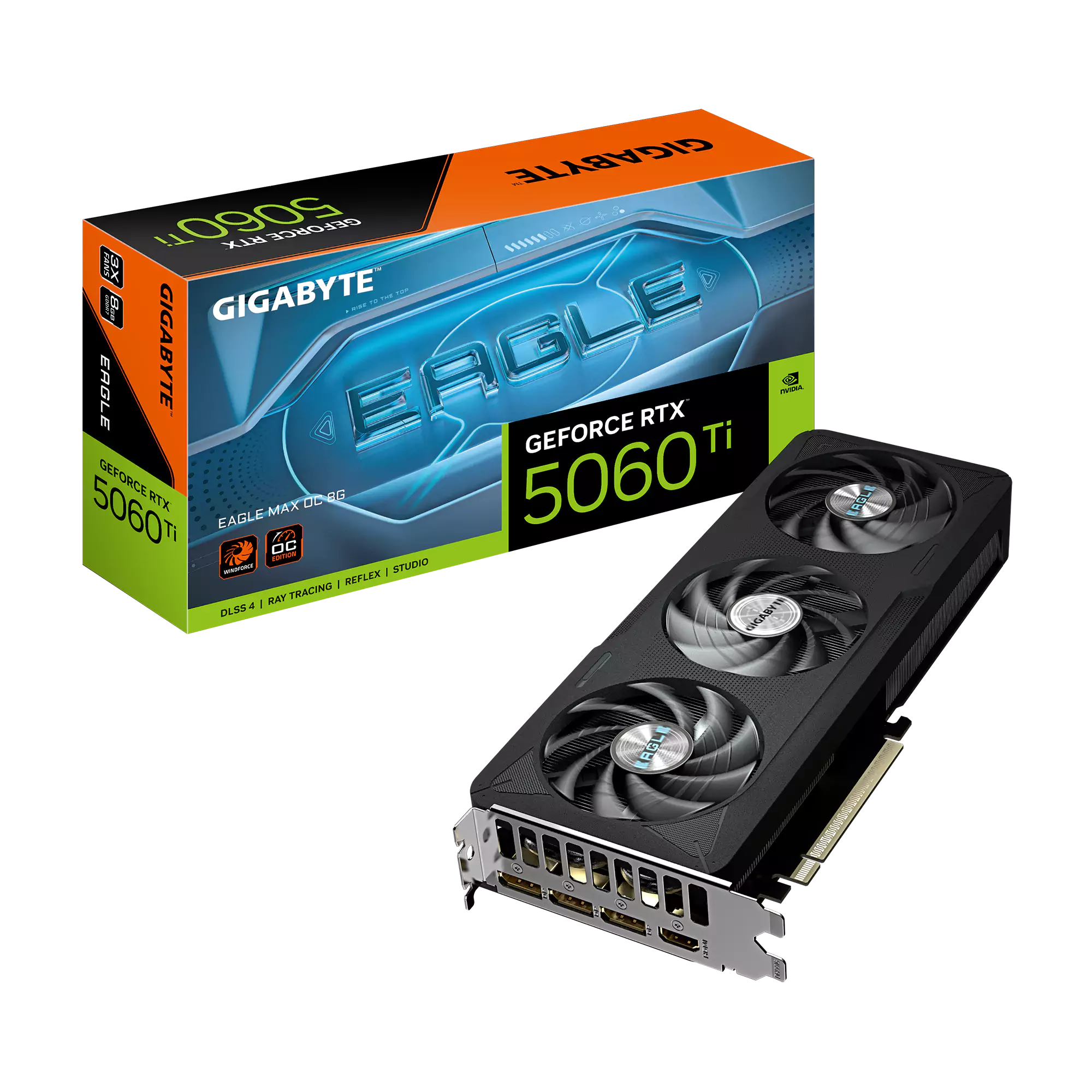 Gigabyte RTX 5060 Ti Eagle OC Max 8GB GDDR7 Graphics Card - Black