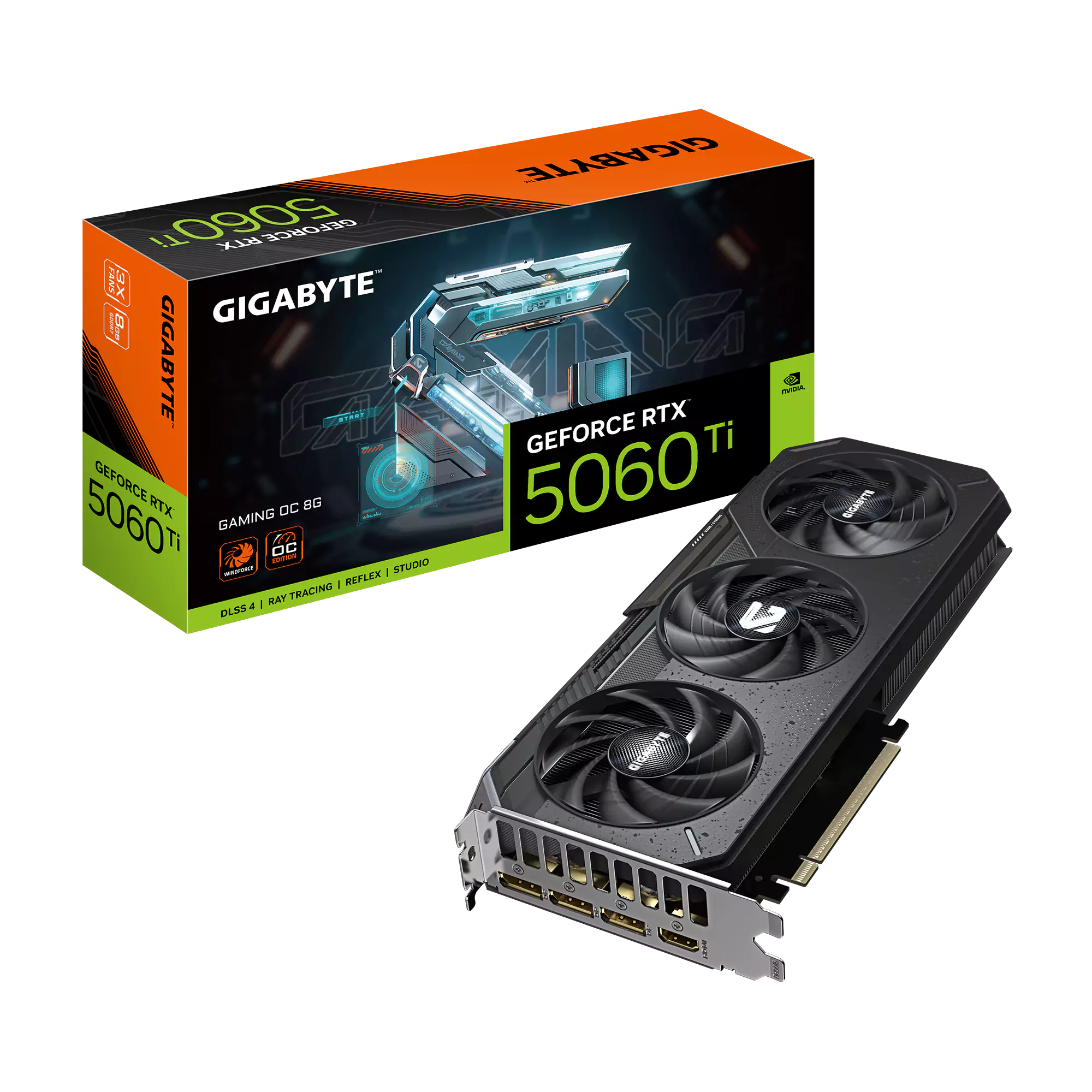 [SC-G5060TI8-GO] Gigabyte RTX 5060 Ti Gaming OC 8GB GDDR7 Graphics Card