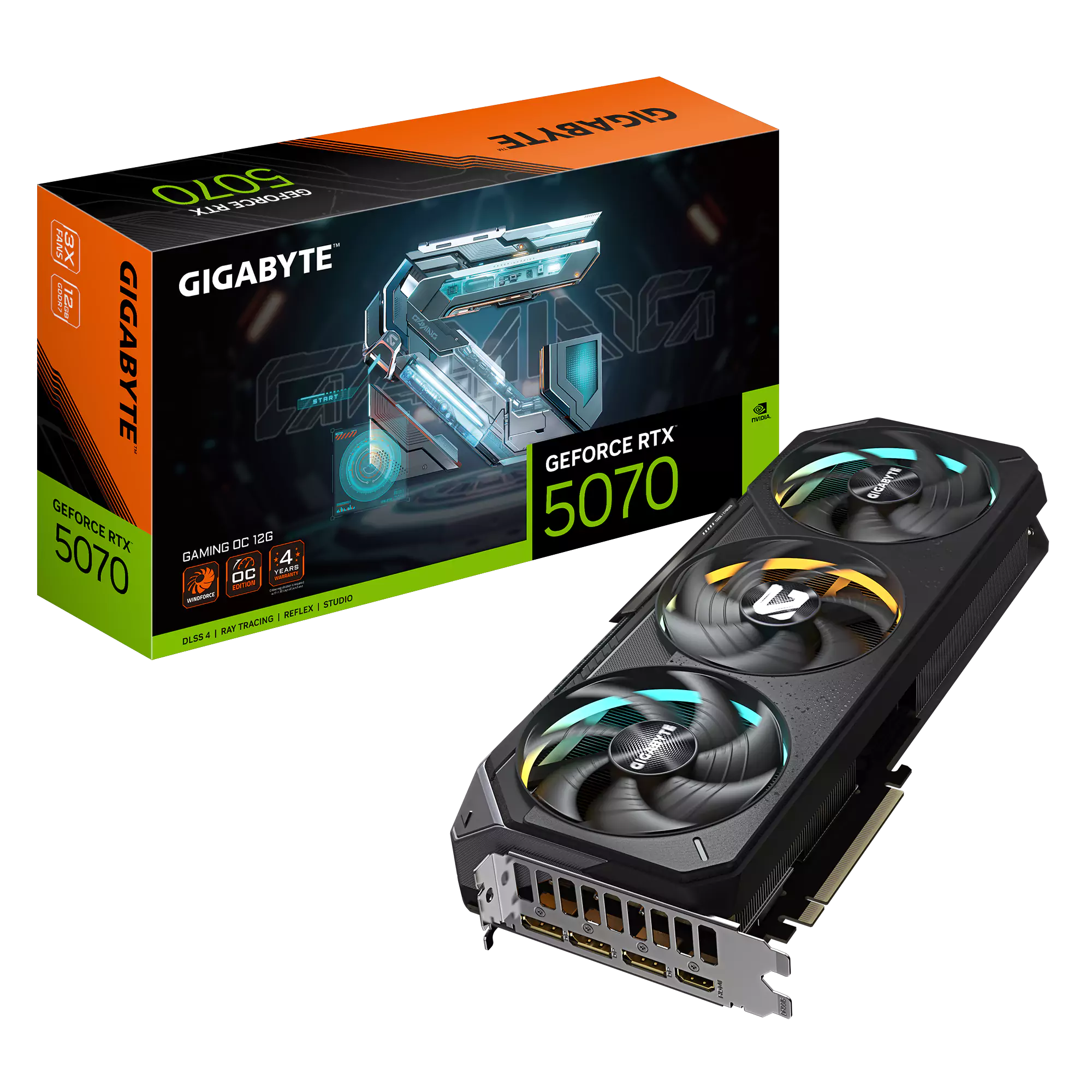 [SC-G5070-GO] Gigabyte RTX 5070 Gaming OC 12GB GDDR7 Graphics Card