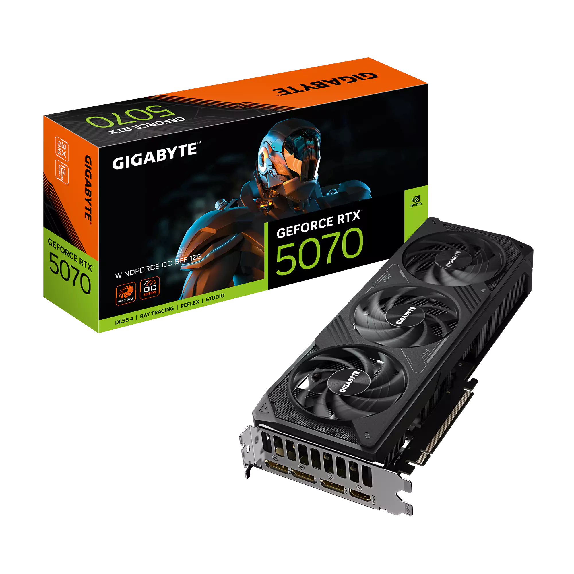 [SC-G5070-WO] Gigabyte RTX 5070 Windforce OC 12GB GDDR7 Graphics Card