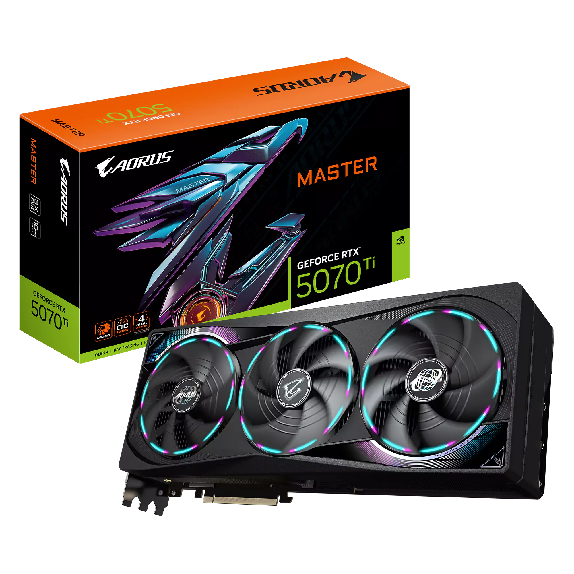 [SC-G5070TI-AM] Gigabyte RTX 5070 Ti Aorus Master 16GB GDDR7 Graphics Card