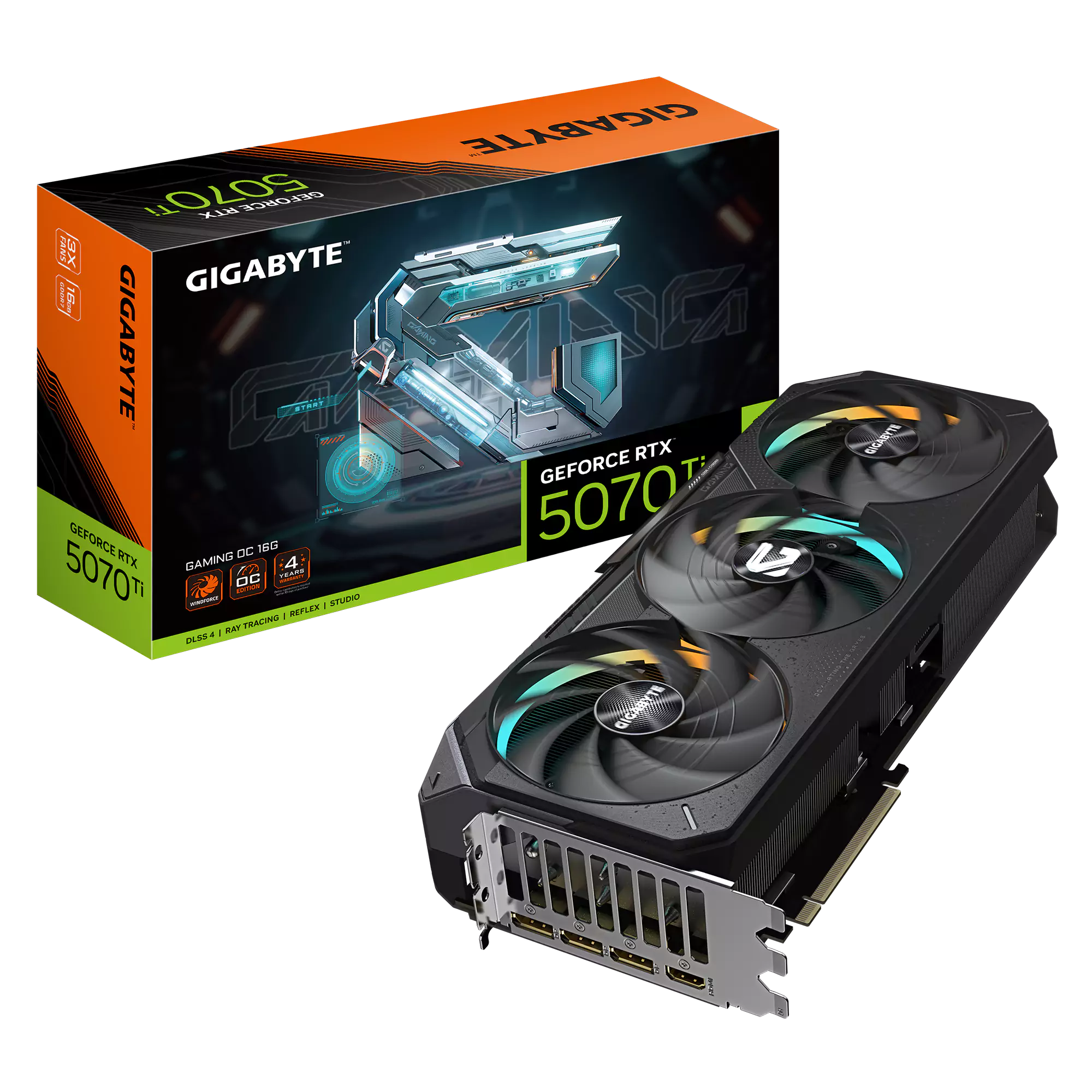 [SC-G5070TI-GO] Gigabyte RTX 5070 Ti Gaming OC 16GB GDDR7 Graphics Card