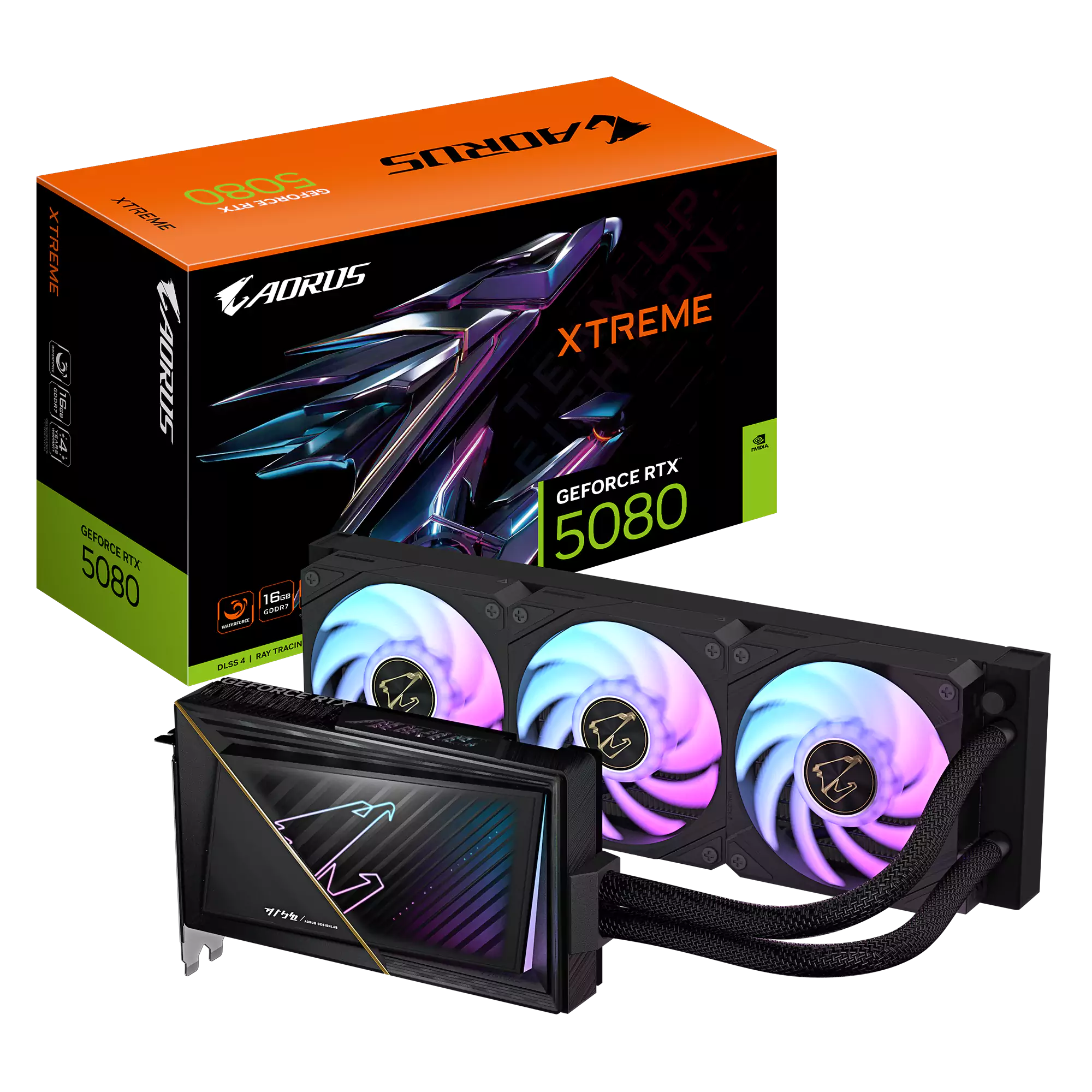 [SC-G5080-AXW] Gigabyte RTX 5080 Aorus Xtreme WaterForce 16GB GDDR7 Graphics Card
