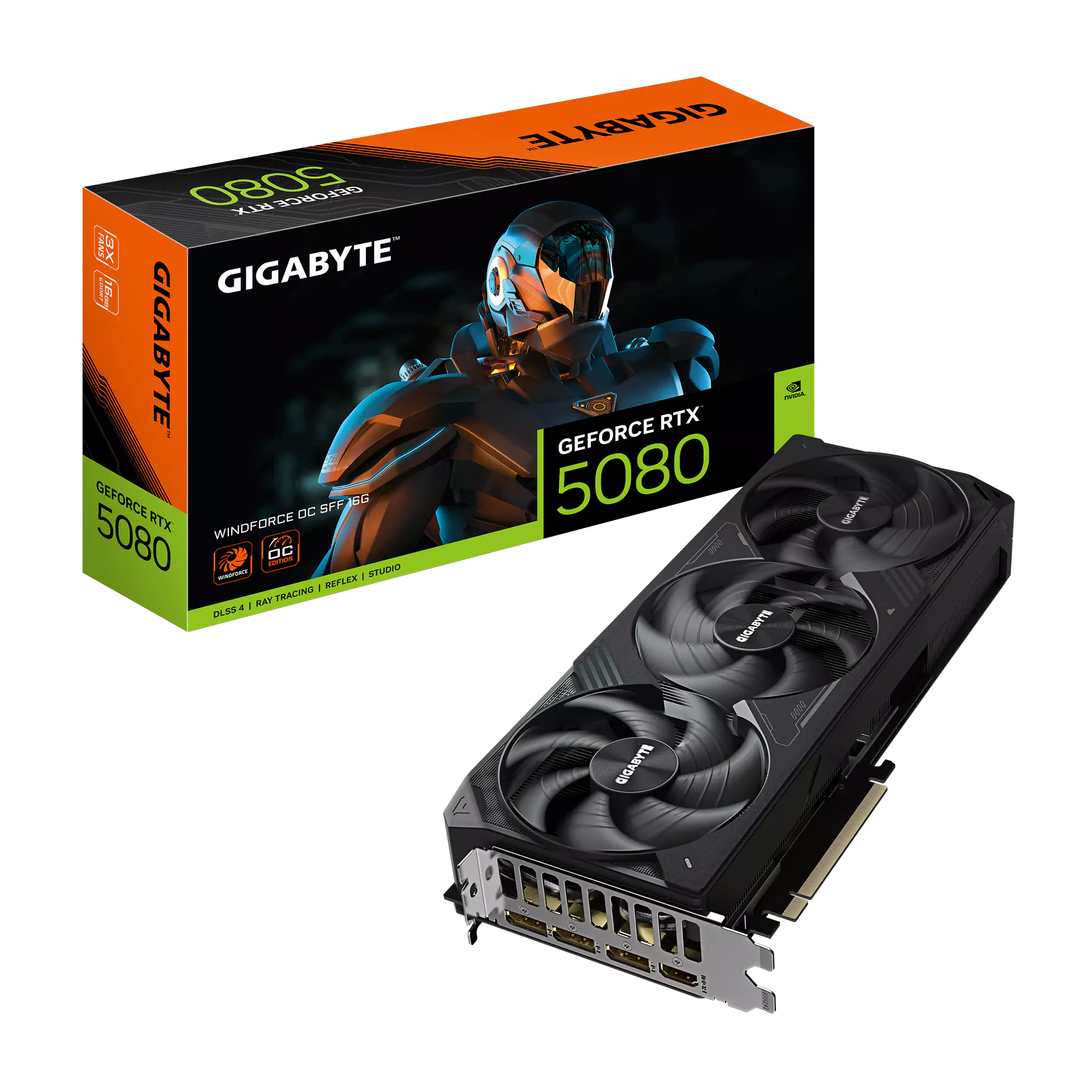 [SC-G5080-WO] Gigabyte RTX 5080 Windforce OC 16GB GDDR7 Graphics Card