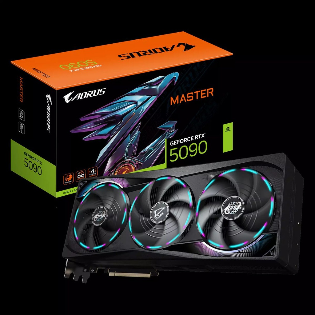 Gigabyte RTX 5090 Aorus Master 32GB GDDR7 Graphics Card - Black