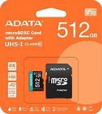 [SD-512GACXUA2E] *Adata 512G miCrosdXc U3A2 End