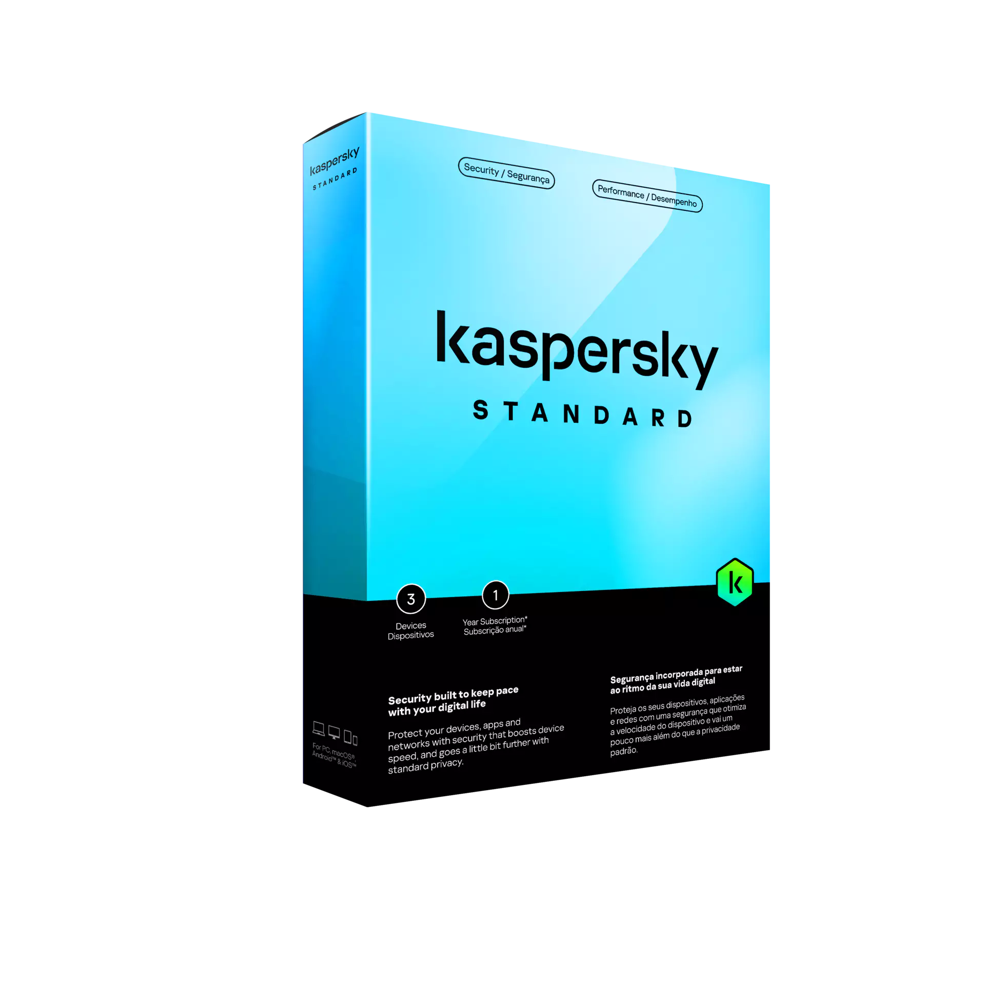 Kaspersky Standard Antivirus - 3 Devices , 1 Year - Medialess