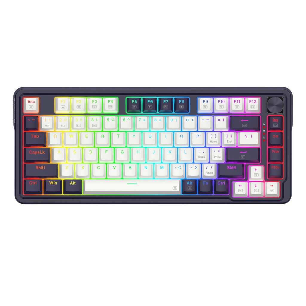 [KE-RK673PR] Redragon K673 Pro ucal Rgb w+b