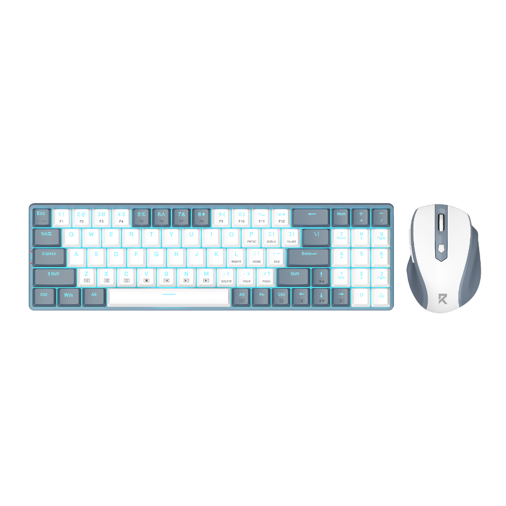 [KM-RBS8772-GW] Redragon BS8772 kb+mo Gr+Wh