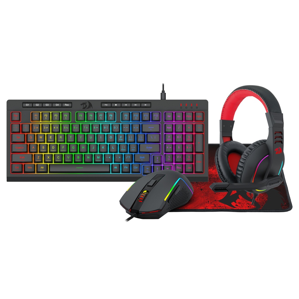 [KM-RS148R] Redragon S148 4in1 kb+mo+hs+mp