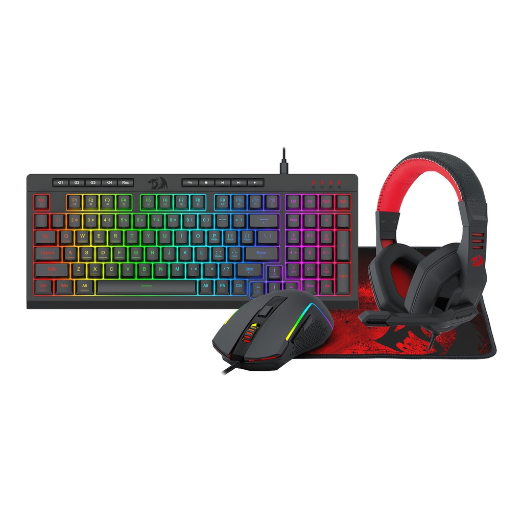 [KM-RS149R] Redragon S149 4in1 kb+mo+hs+mp