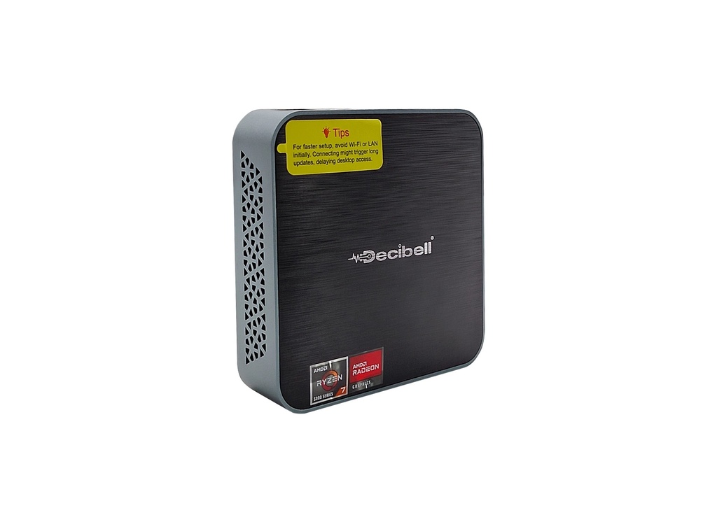 [AM02-R7-3700-8GB-512] Decibell AM02 AMD Ryzen 7 Professional Mini Desktop